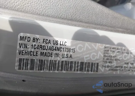 2022 Dodge Durango Sxt Awd from USA, damaged, VIN 1C4RDJAG4NC173815